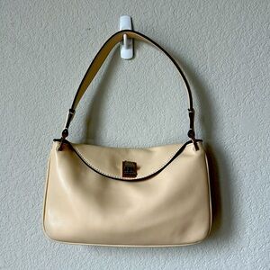 Karl Lagerfeld Soft Leather Shoulder Bag - Brie